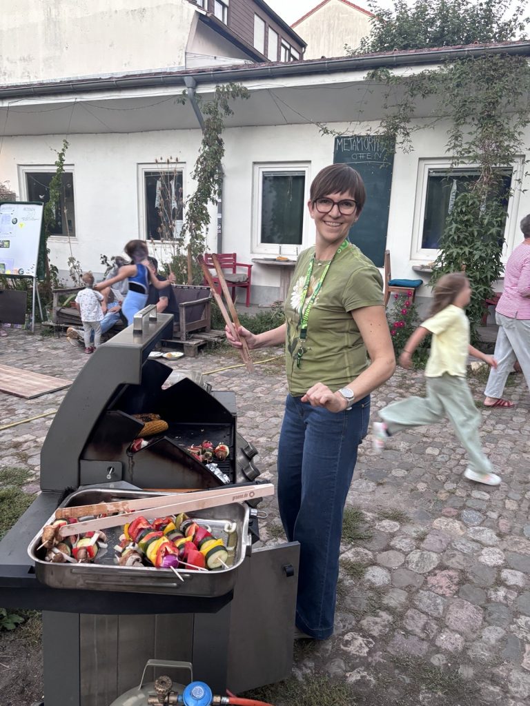Gemeinsames Grillfest von Bündnis 90/Die Grünen und Metamorphose